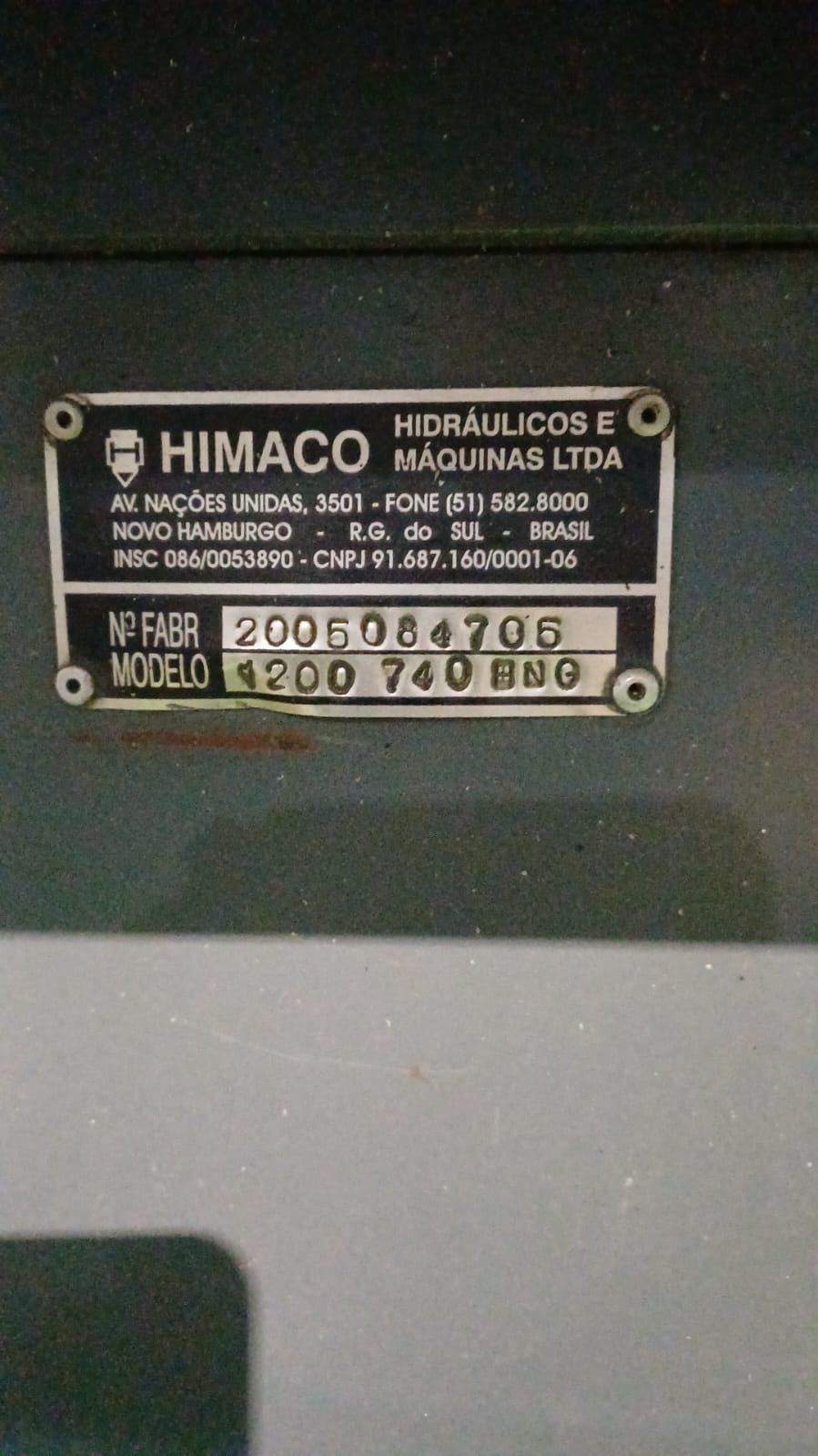 Injetora Himaco Rapid 120 ton